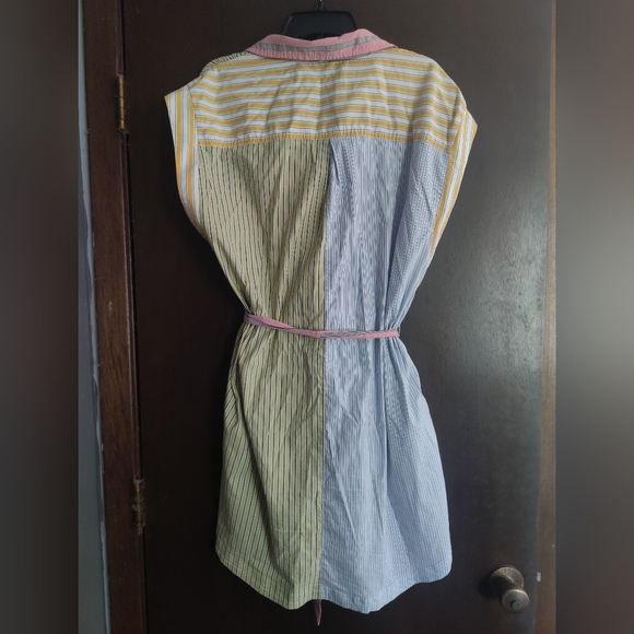 Striped Multicolor Button-Up Dress - Picture 2 of 7